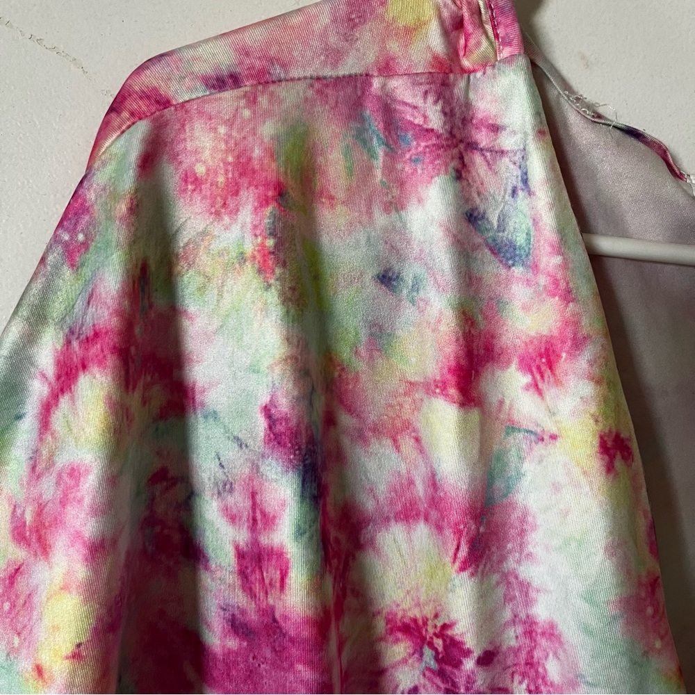 Woman’s Plus Size Tie Dye Shorts Romper 4X - Picture 3 of 6